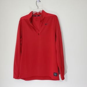 NikeGolf Dri Fit Red Long Sleeve Shirt, Medium